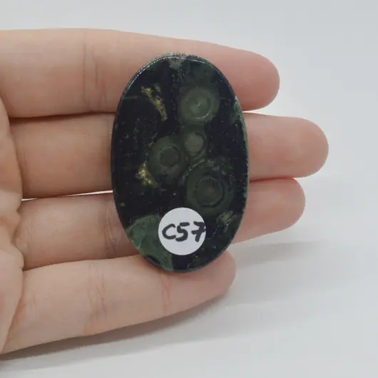 Cabochon Jasp Kambaba 47x30x6mm C57, imagine 2