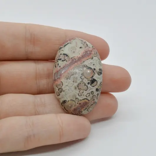 Cabochon Jasp Leopard 2 39x24x7mm C60