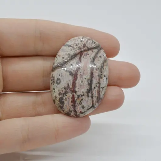 Cabochon Jasp Leopard 2 40x28x6mm C34