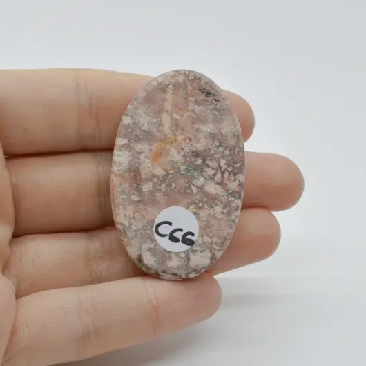 Cabochon Jasp Leopard 2 46x29x7mm C66, imagine 2