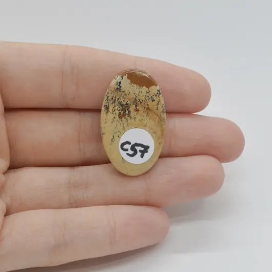 Cabochon Jasp Peisaj 30x19x5mm C57, imagine 2