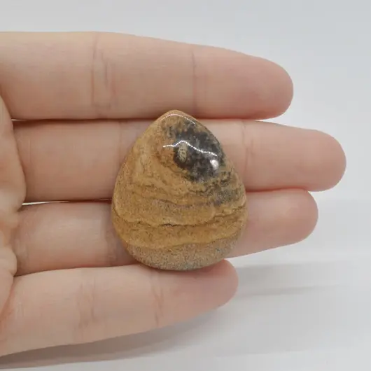 Cabochon Jasp Peisaj 34x29x6mm C46