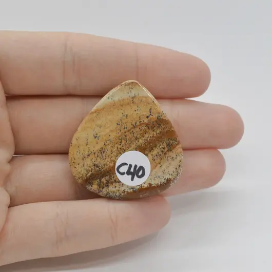 Cabochon Jasp Peisaj 34x33x6mm C40, imagine 2
