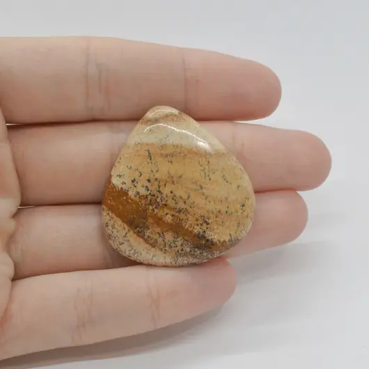 Cabochon Jasp Peisaj 34x33x6mm C40