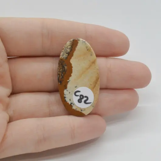 Cabochon Jasp Peisaj 37x20x5mm C82, imagine 2