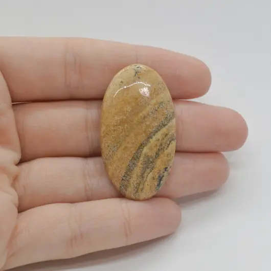 Cabochon Jasp Peisaj 39x22x5mm C71