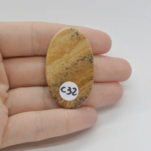 Cabochon Jasp Peisaj 43x25x6mm C32, imagine 2