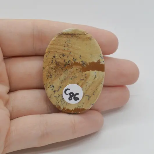 Cabochon Jasp Peisaj 43x31x7mm C86, imagine 2