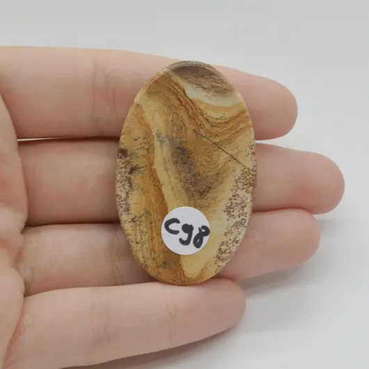Cabochon Jasp Peisaj 46x29x5mm C98, imagine 2