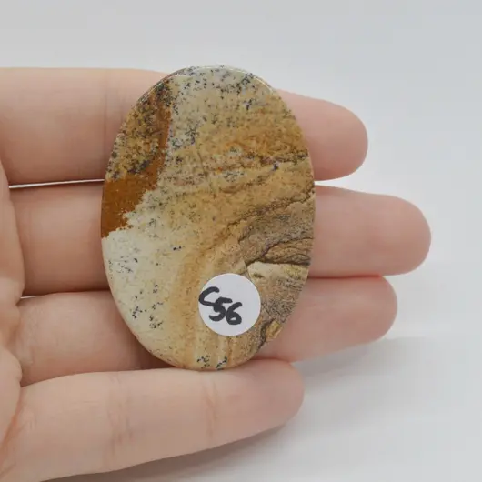 Cabochon Jasp Peisaj 49x35x6mm C56, imagine 2