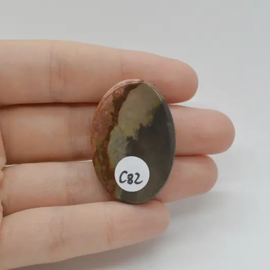 Cabochon Jasp Policrom 36x25x5mm C82, imagine 2