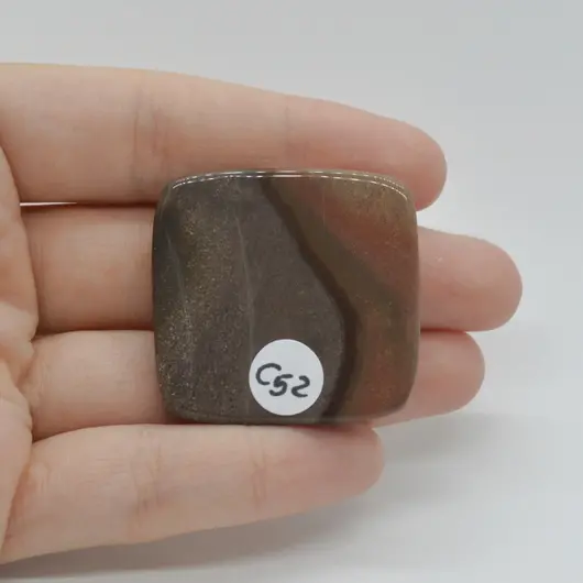 Cabochon Jasp Policrom 36x35x6mm C52, imagine 2