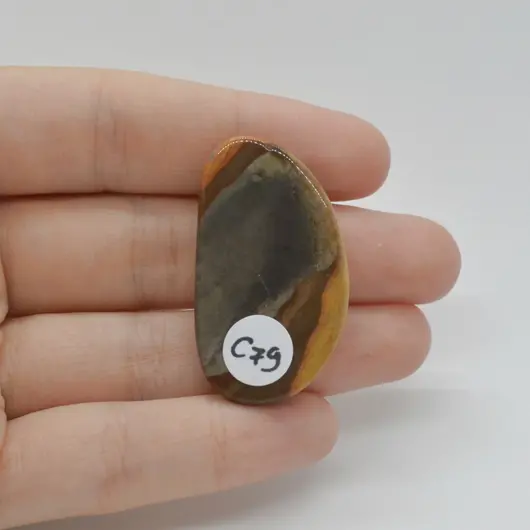 Cabochon Jasp Policrom 39x22x5mm C79, imagine 2