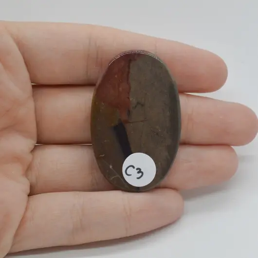 Cabochon Jasp Policrom 43x28x4mm C3, imagine 2