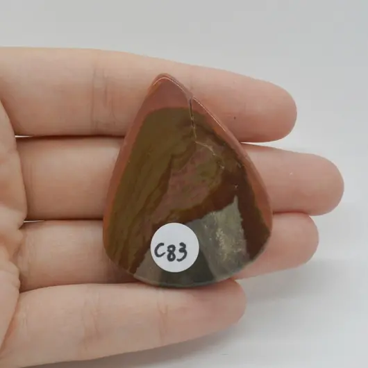 Cabochon Jasp Policrom 45x36x6mm C83, imagine 2