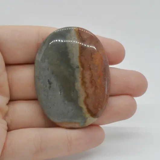 Cabochon Jasp Policrom 50x37x6mm C35