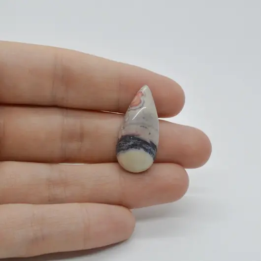 Cabochon Jasp Portelan 27x12x6mm C24
