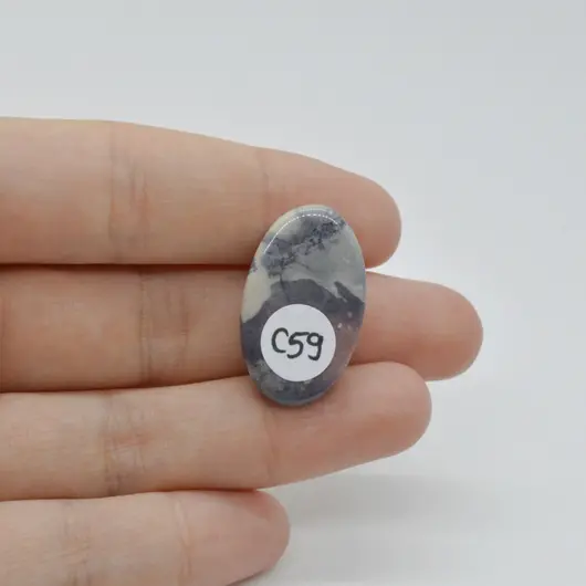 Cabochon Jasp Portelan 27x16x6mm C59, imagine 2