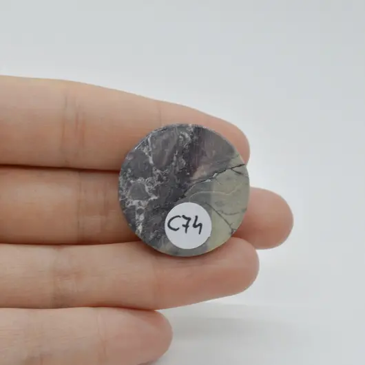 Cabochon Jasp Portelan 28x28x6mm C74, imagine 2