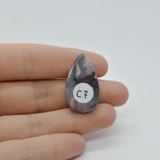Cabochon Jasp Portelan 29x17x6mm C7, imagine 2
