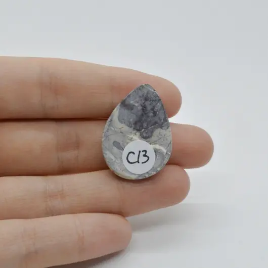 Cabochon Jasp Portelan 29x21x6mm C13, imagine 2