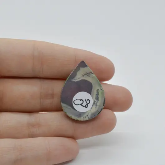 Cabochon Jasp Portelan 29x22x5mm C28, imagine 2
