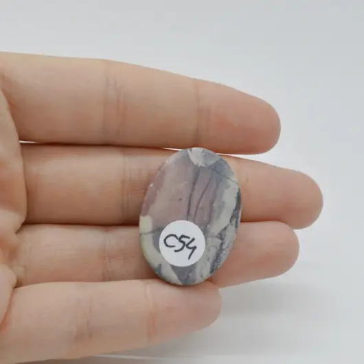 Cabochon Jasp Portelan 30x21x5mm C54, imagine 2