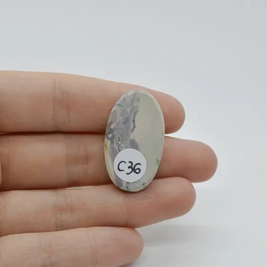 Cabochon Jasp Portelan 31x18x5mm C36, imagine 2