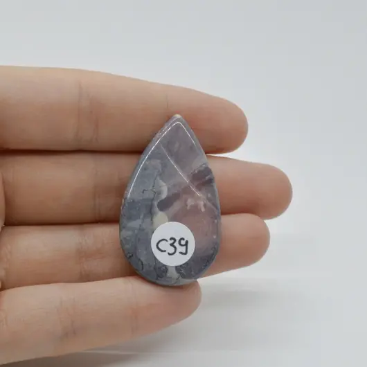 Cabochon Jasp Portelan 39x23x6mm C39, imagine 2