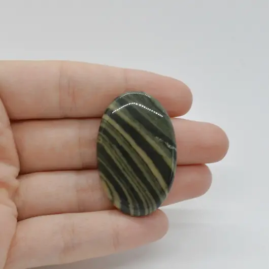 Cabochon Jasp Zebra Verde 40x25x6mm C43