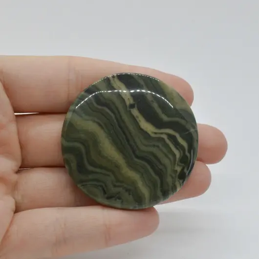 Cabochon Jasp Zebra Verde 44x45x6mm C28