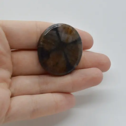 Cabochon Kiastolit 34x30x6mm C20