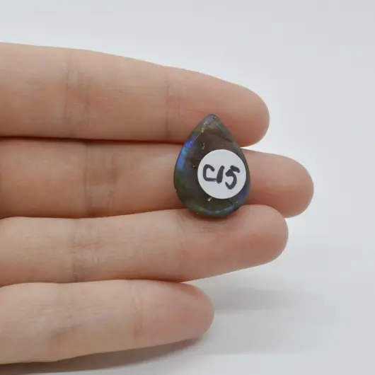 Cabochon Labradorit Albastru 21x16x7mm C15, imagine 2