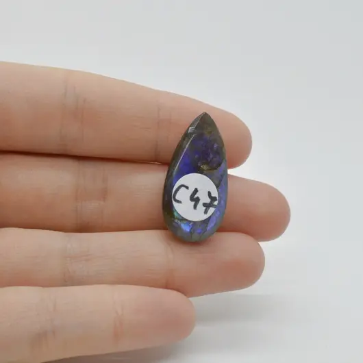 Cabochon Labradorit Albastru 28x14x7mm C47, imagine 2