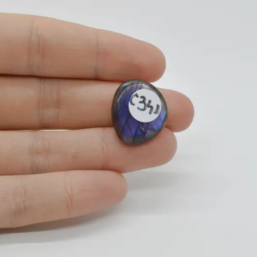 Cabochon Labradorit Albastru 19x18x6mm C341, imagine 2