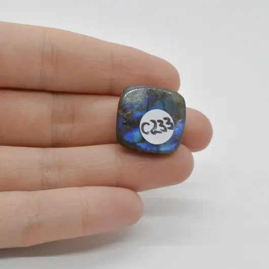 Cabochon Labradorit Albastru 19x198xmm C233, imagine 2