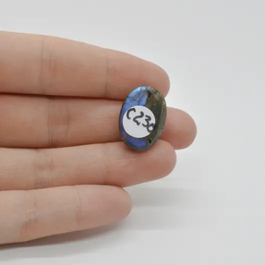 Cabochon Labradorit Albastru 20x14x7mm C230, imagine 2