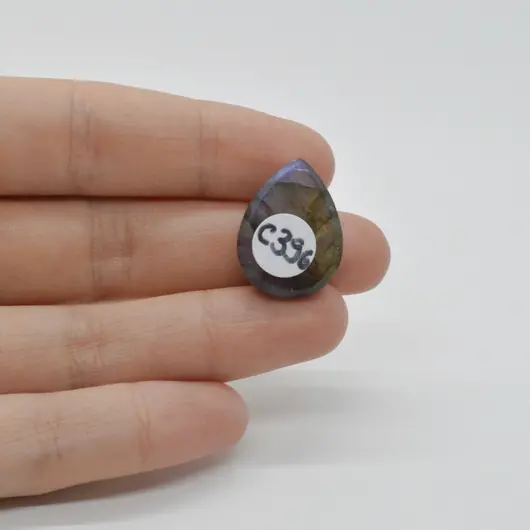 Cabochon Labradorit Albastru 22x16x7mm C396, imagine 2