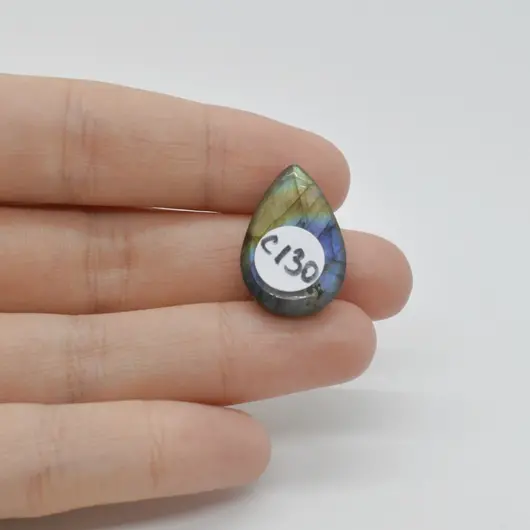 Cabochon Labradorit Albastru 23x15x7mm C130, imagine 2