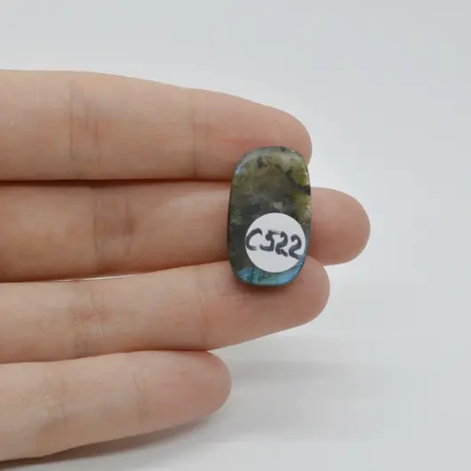 Cabochon Labradorit Albastru 24x14x7mm C522, imagine 2
