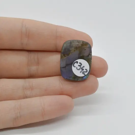 Cabochon Labradorit Albastru 24x18x7mm C342, imagine 2