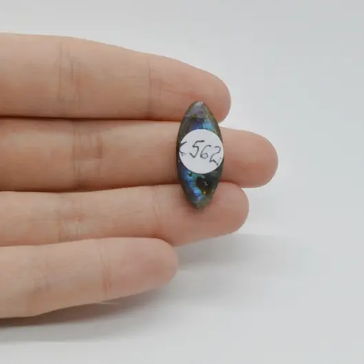 Cabochon Labradorit Albastru 25x11x7mm C562, imagine 2