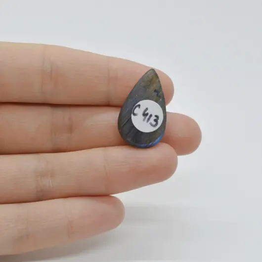 Cabochon Labradorit Albastru 25x15x6mm C413, imagine 2
