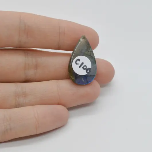 Cabochon Labradorit Albastru 26x15x6mm C100, imagine 2