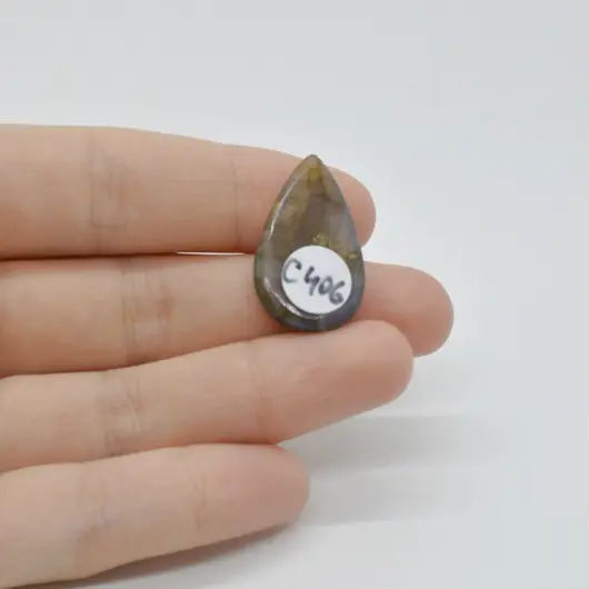 Cabochon Labradorit Albastru 26x16x5mm C406, imagine 2