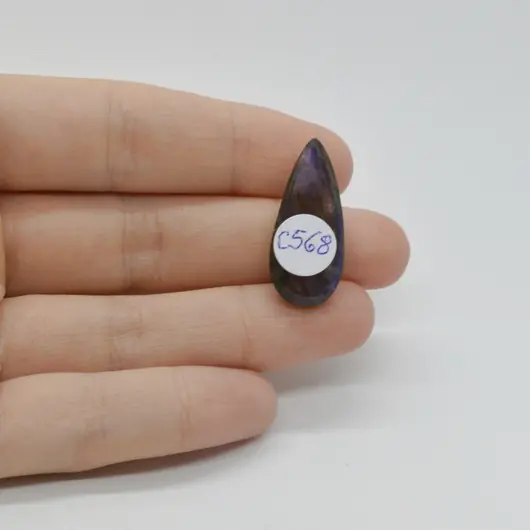 Cabochon Labradorit Albastru 27x12x6mm C568, imagine 2