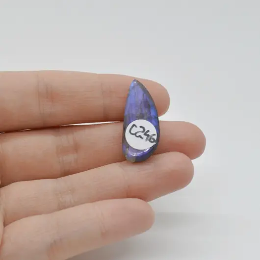Cabochon Labradorit Albastru 28x11x7mm C246, imagine 2