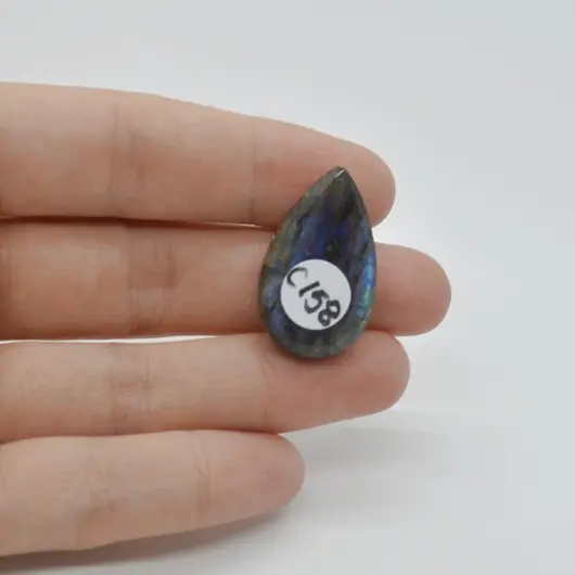 Cabochon Labradorit Albastru 28x17x7mm C158, imagine 2
