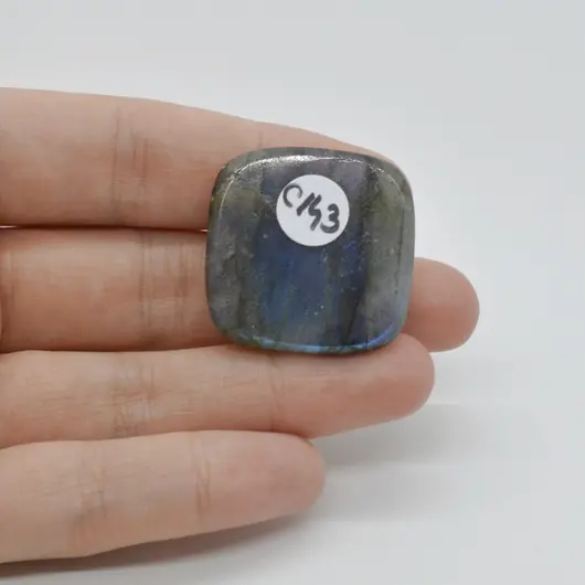 Cabochon Labradorit Albastru 28x28x7mm C143, imagine 2