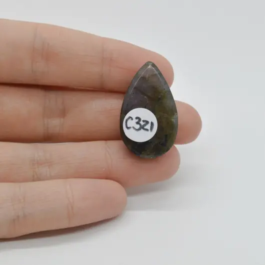 Cabochon Labradorit Albastru 29x17x8mm C321, imagine 2